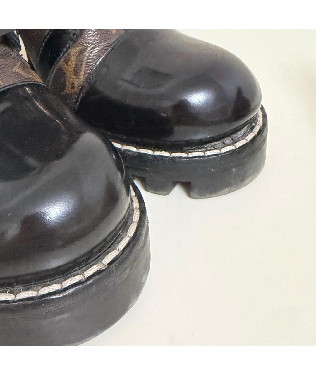 LOUIS VUITTON Коричневые ботильоны, фото 5