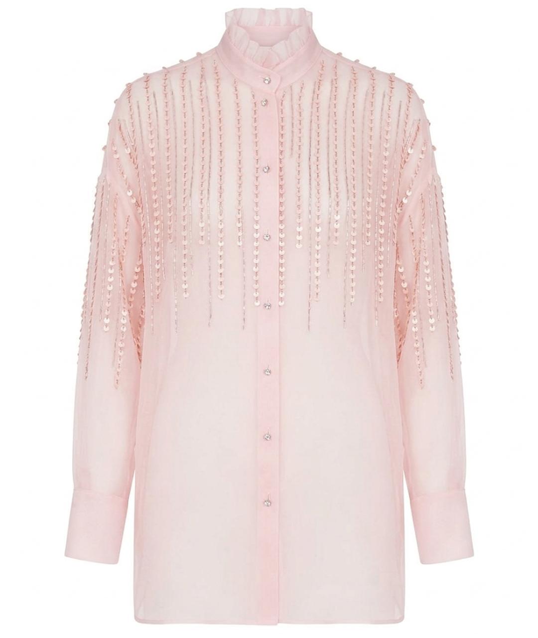 VALENTINO Розовая шелковая блузы, фото 1