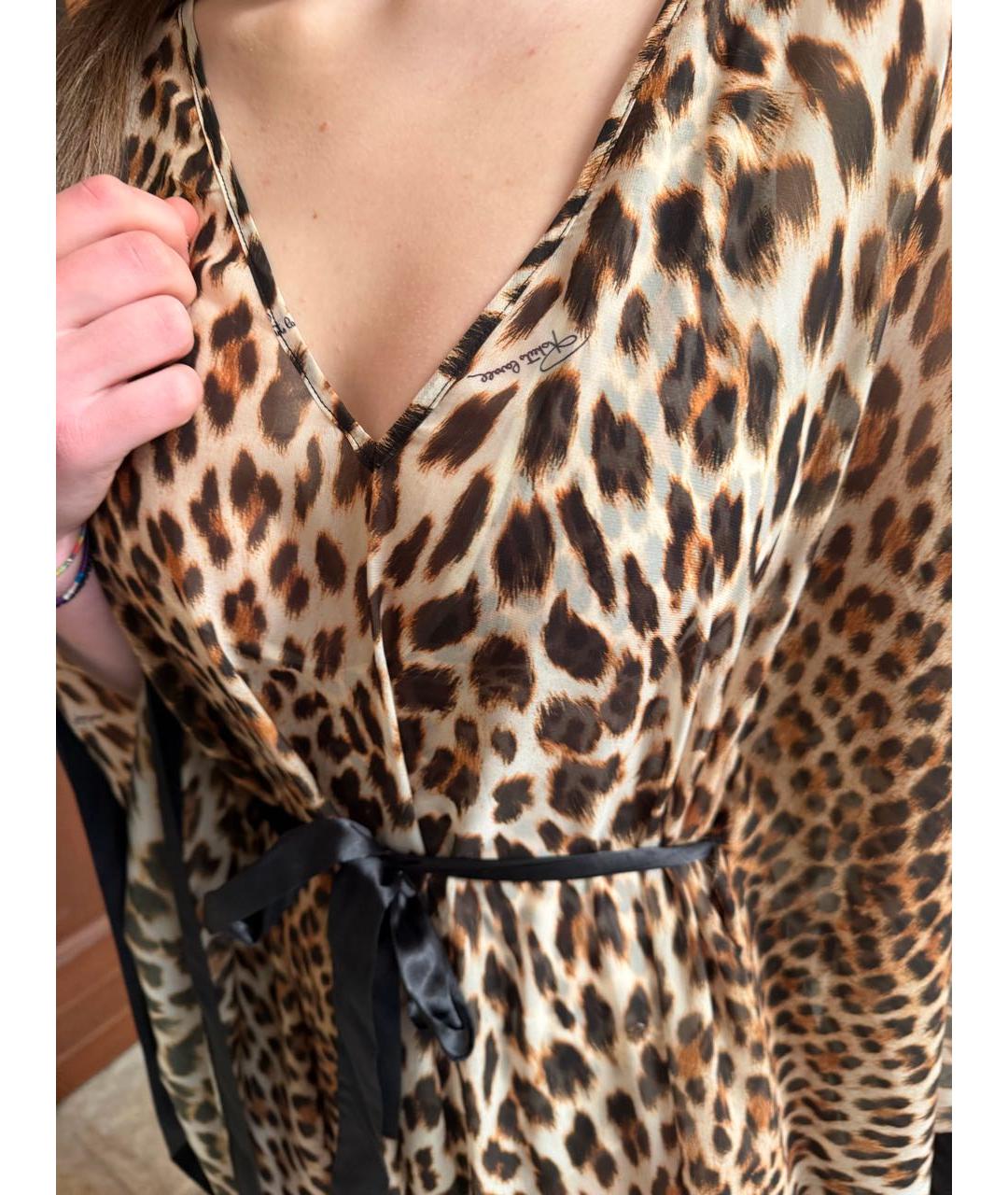 ROBERTO CAVALLI Мульти полиэстеровая туника, фото 3