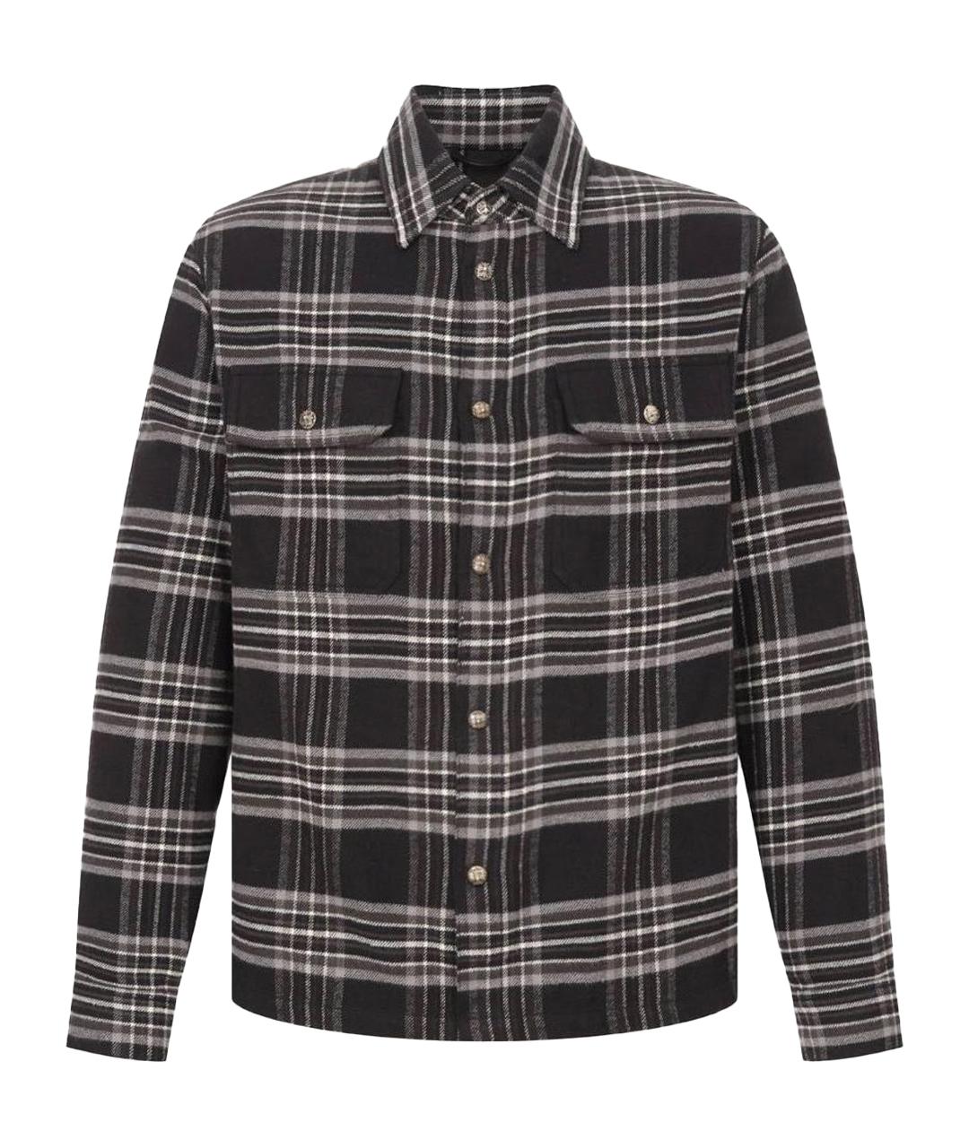 CHROME HEARTS Черная хлопковая кэжуал рубашка, фото 1