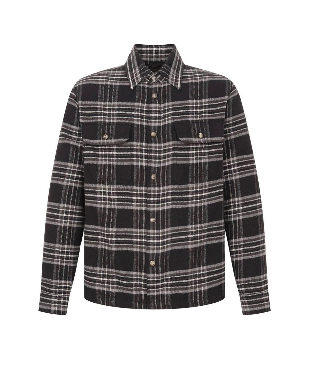 CHROME HEARTS Черная хлопковая кэжуал рубашка, фото 7