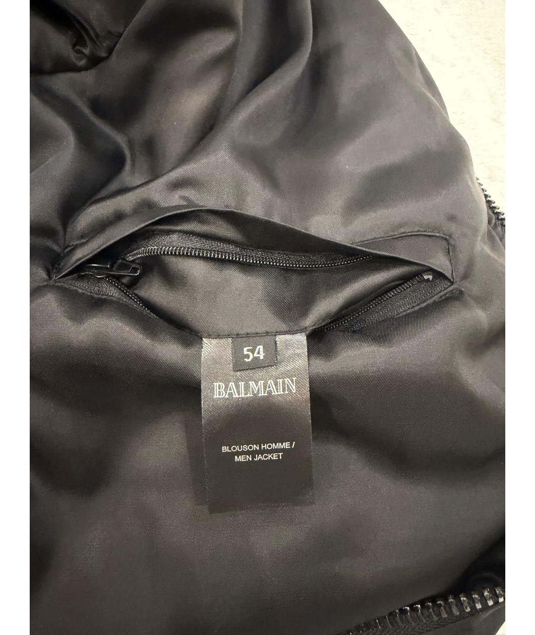 BALMAIN Черная атласная куртка, фото 7