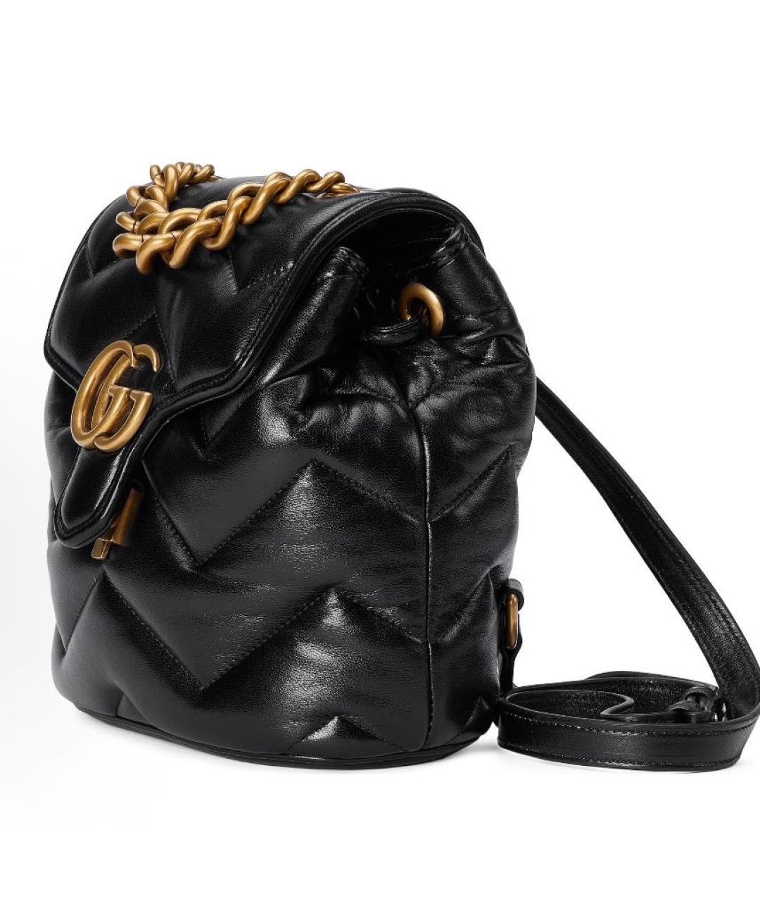 GUCCI Черный кожаный рюкзак, фото 2