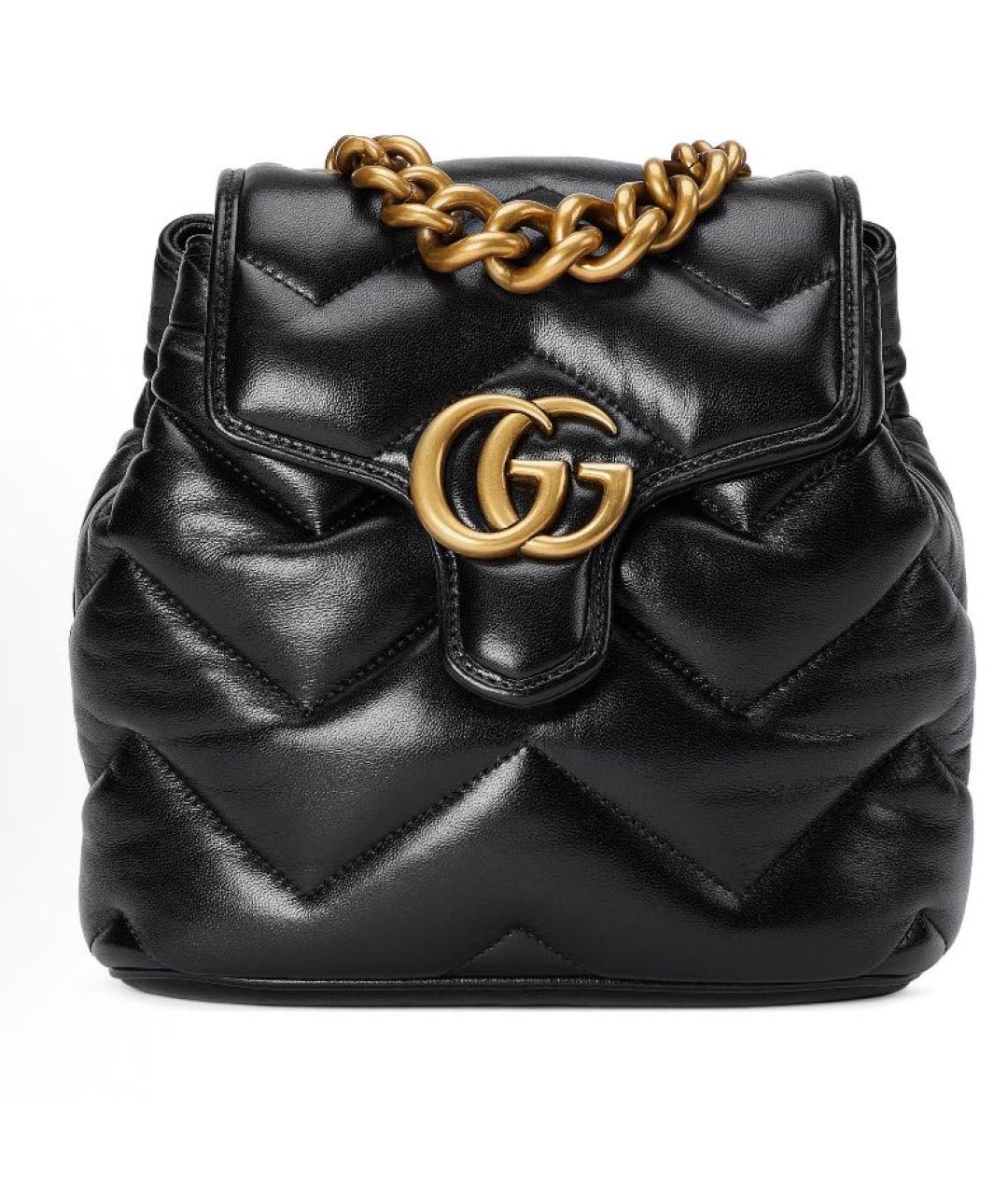 GUCCI Черный кожаный рюкзак, фото 7