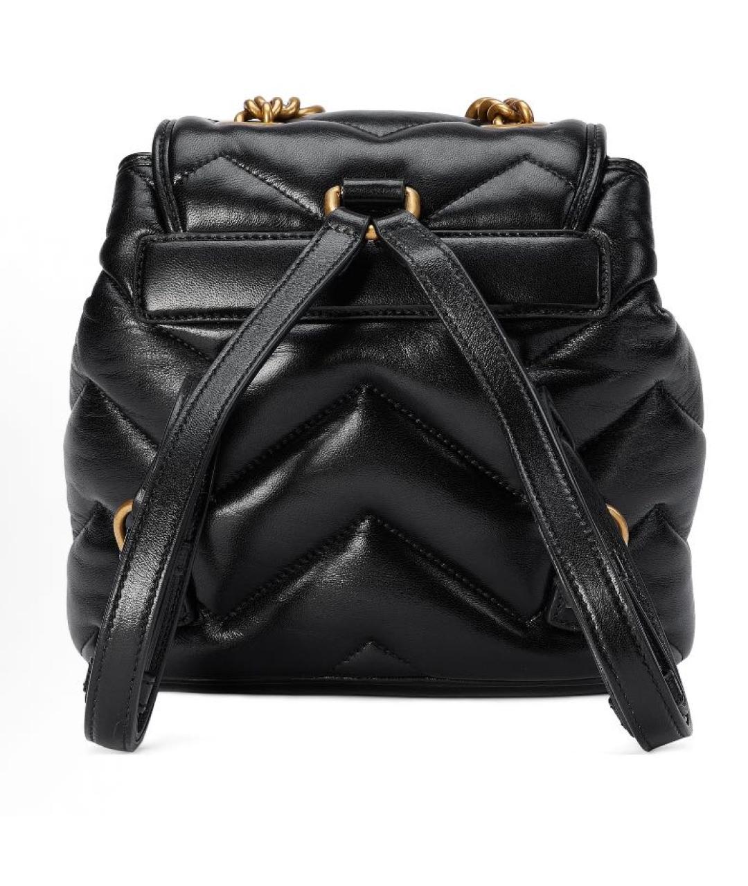 GUCCI Черный кожаный рюкзак, фото 4