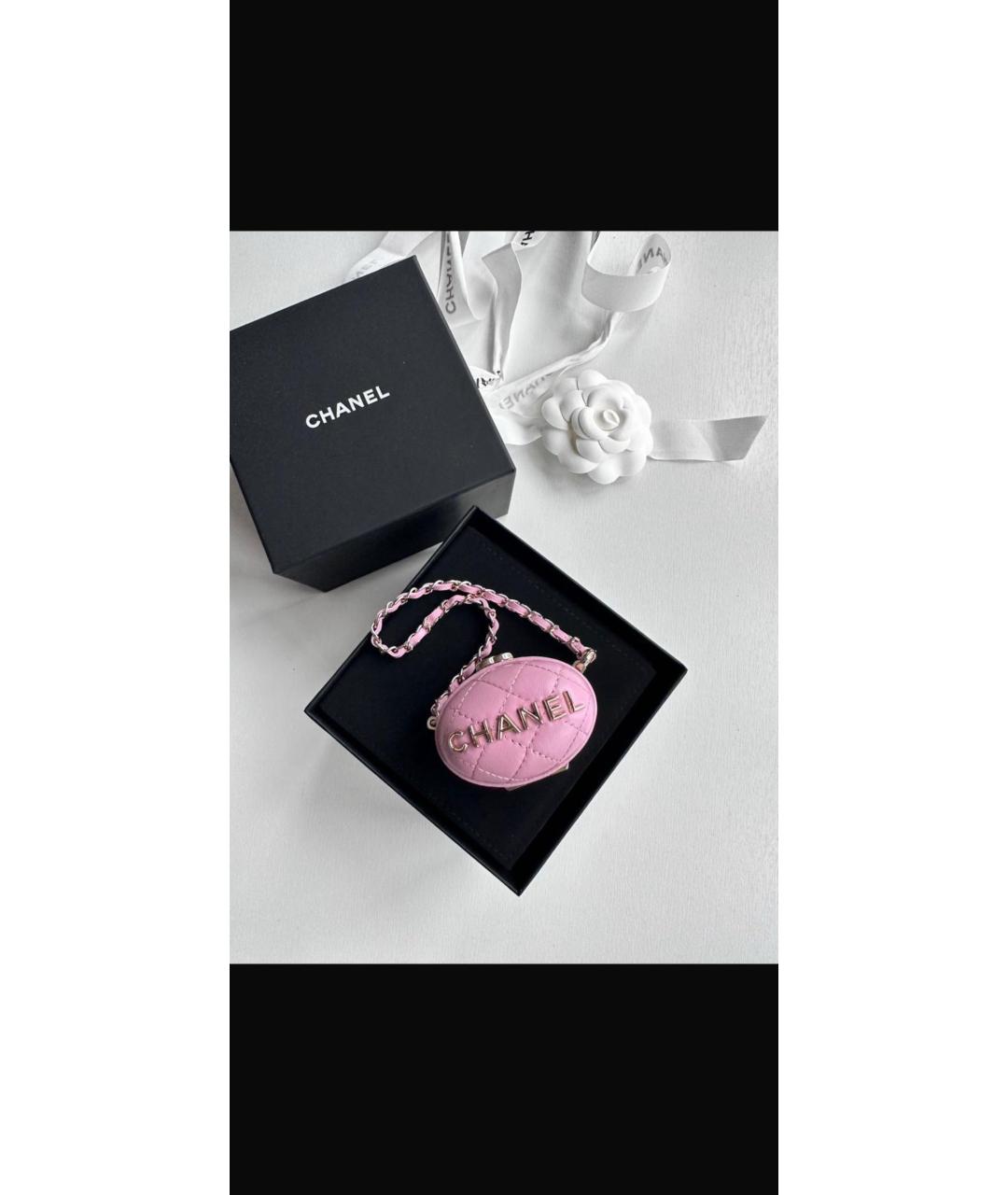 CHANEL Розовый брелок, фото 8