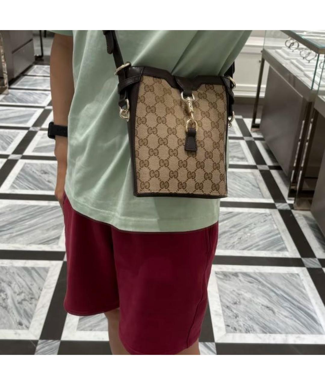 GUCCI Коричневая сумка на плечо, фото 4