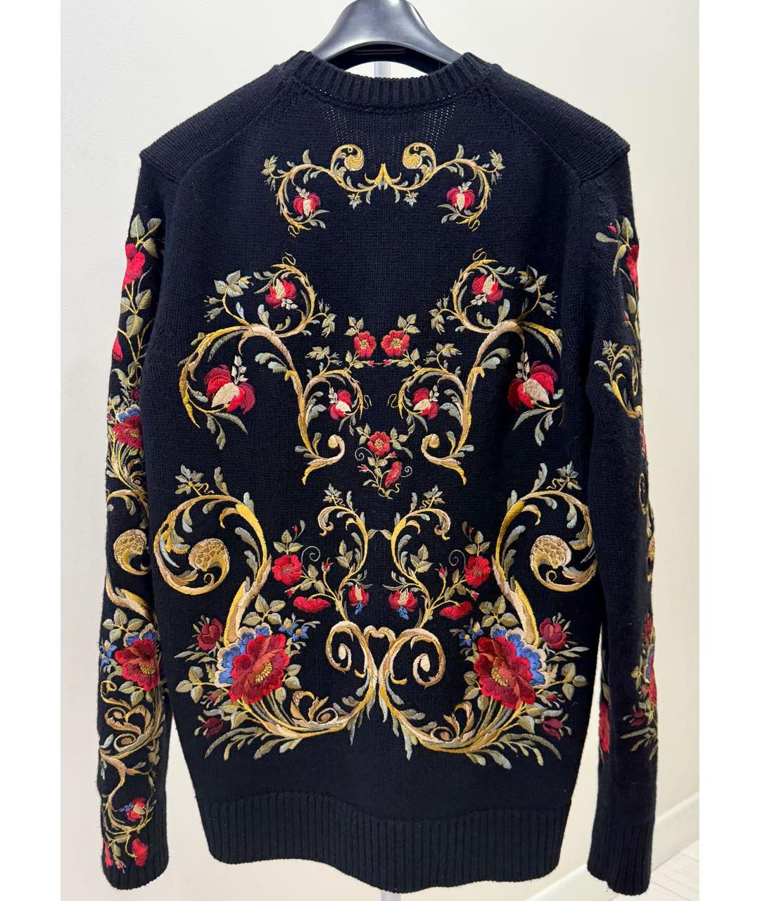 DOLCE&GABBANA Черный кашемировый джемпер / свитер, фото 2