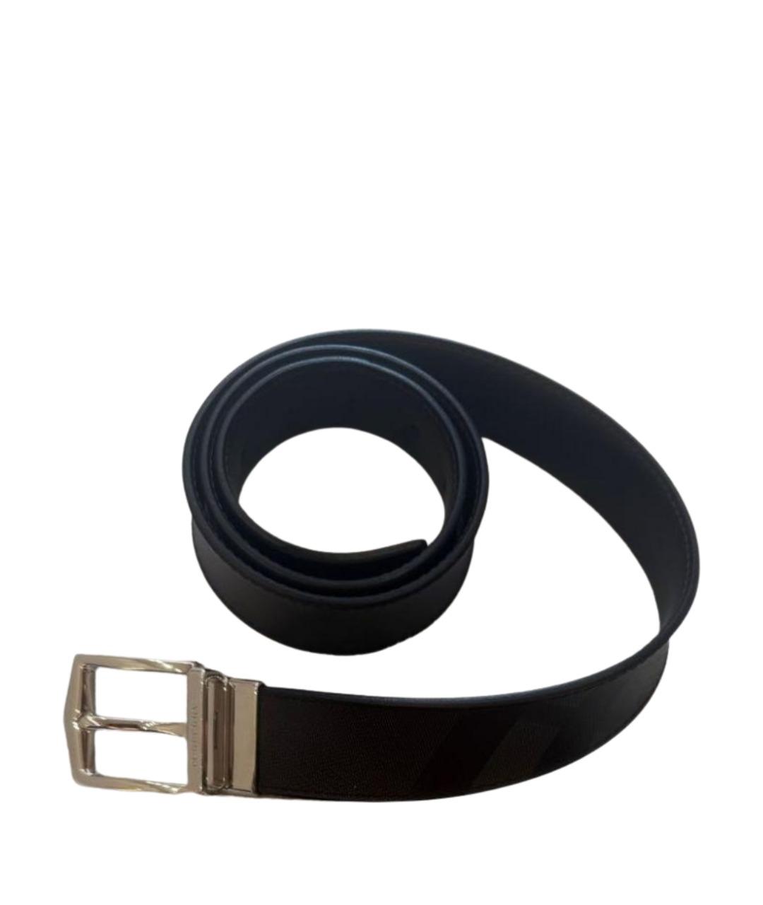 BURBERRY Черный ремень из искусственной кожи, фото 1