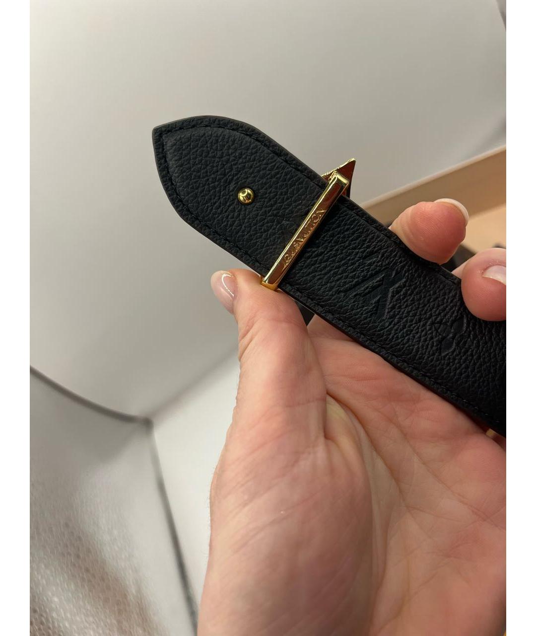 LOUIS VUITTON Коричневый кожаный ремень, фото 5