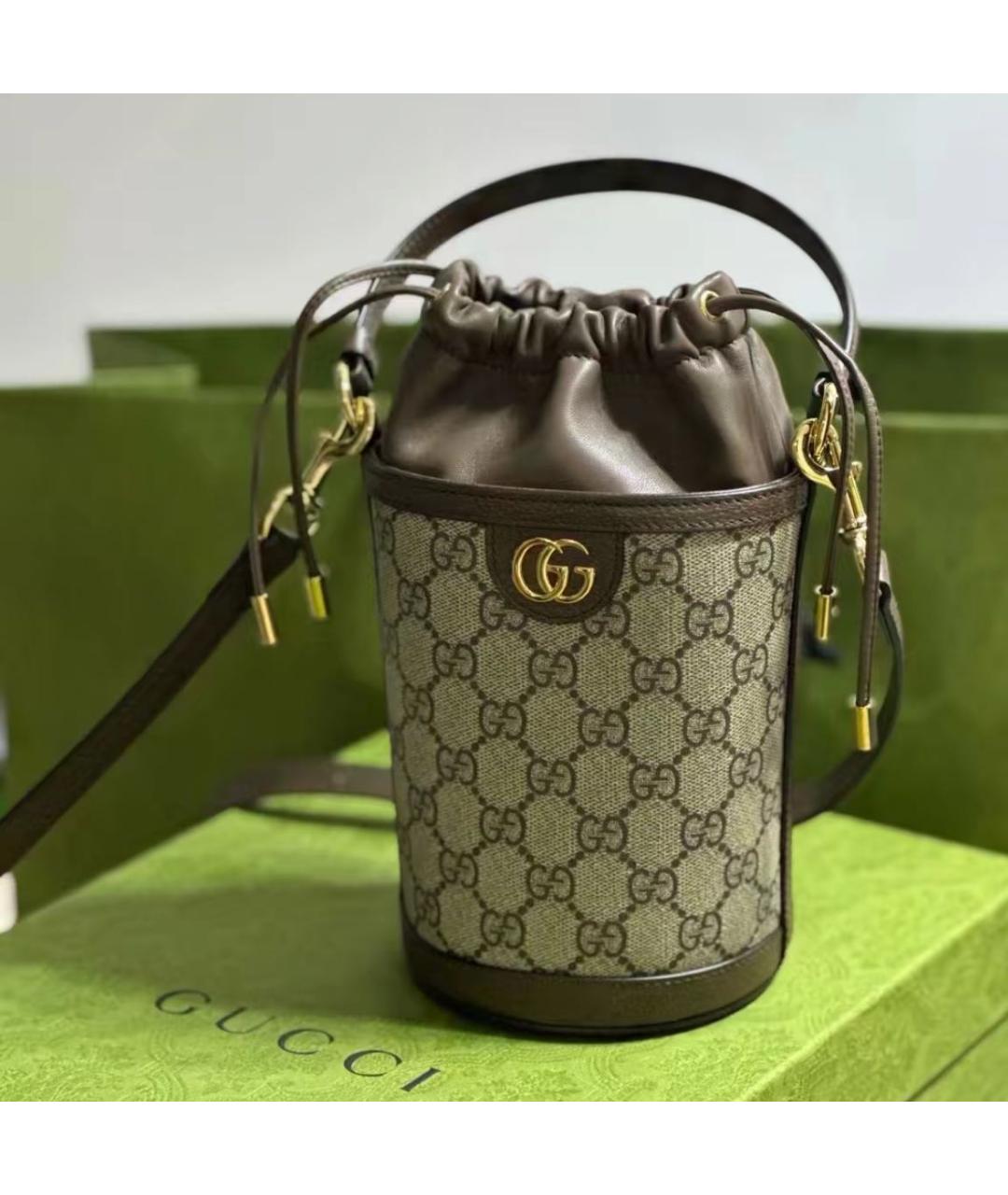 GUCCI Коричневая сумка через плечо, фото 4