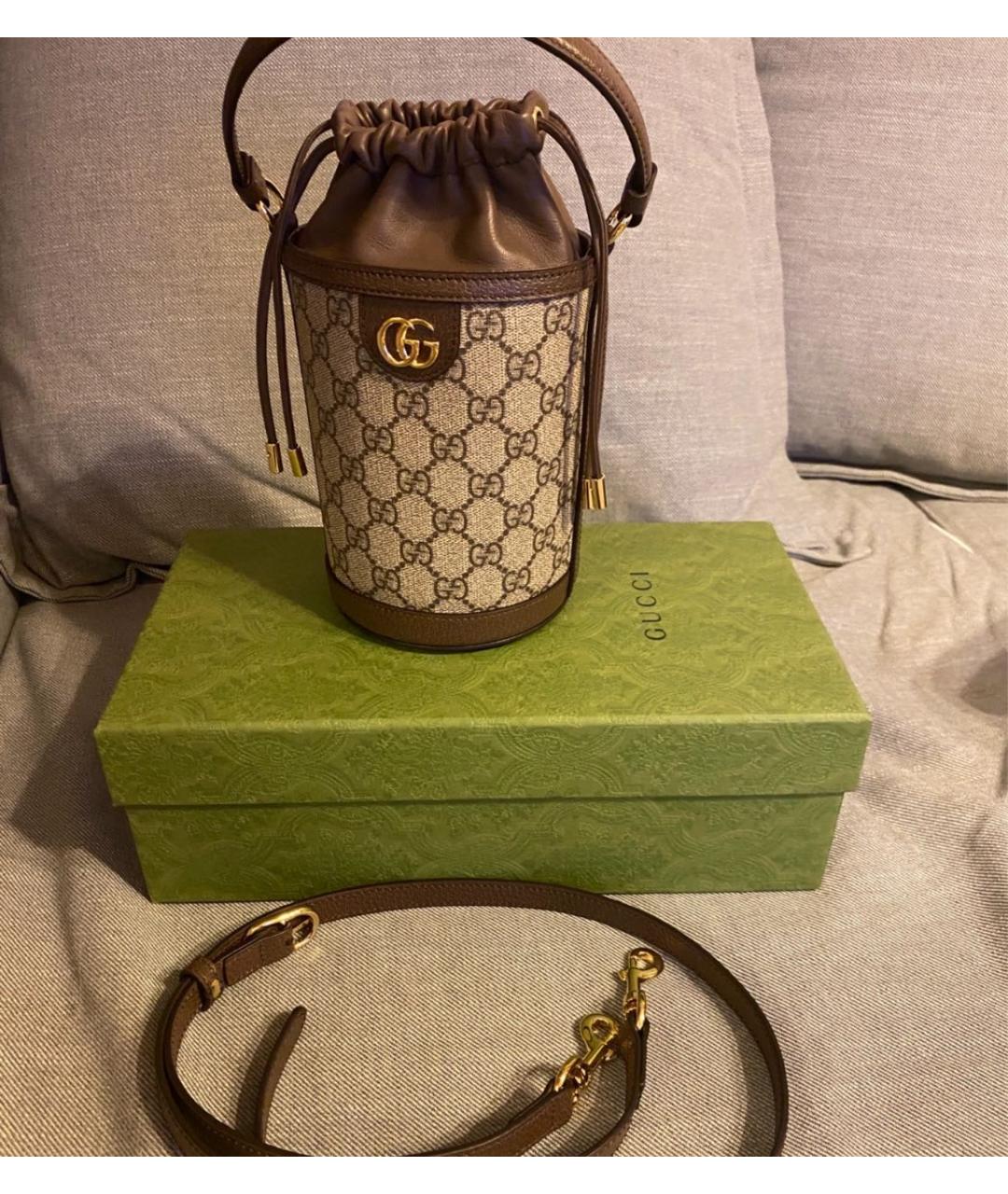 GUCCI Коричневая сумка через плечо, фото 5