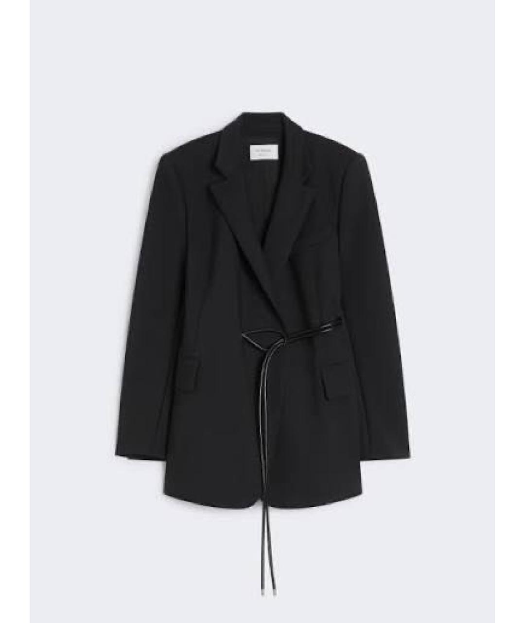 SPORTMAX Черный вискозный жакет/пиджак, фото 8