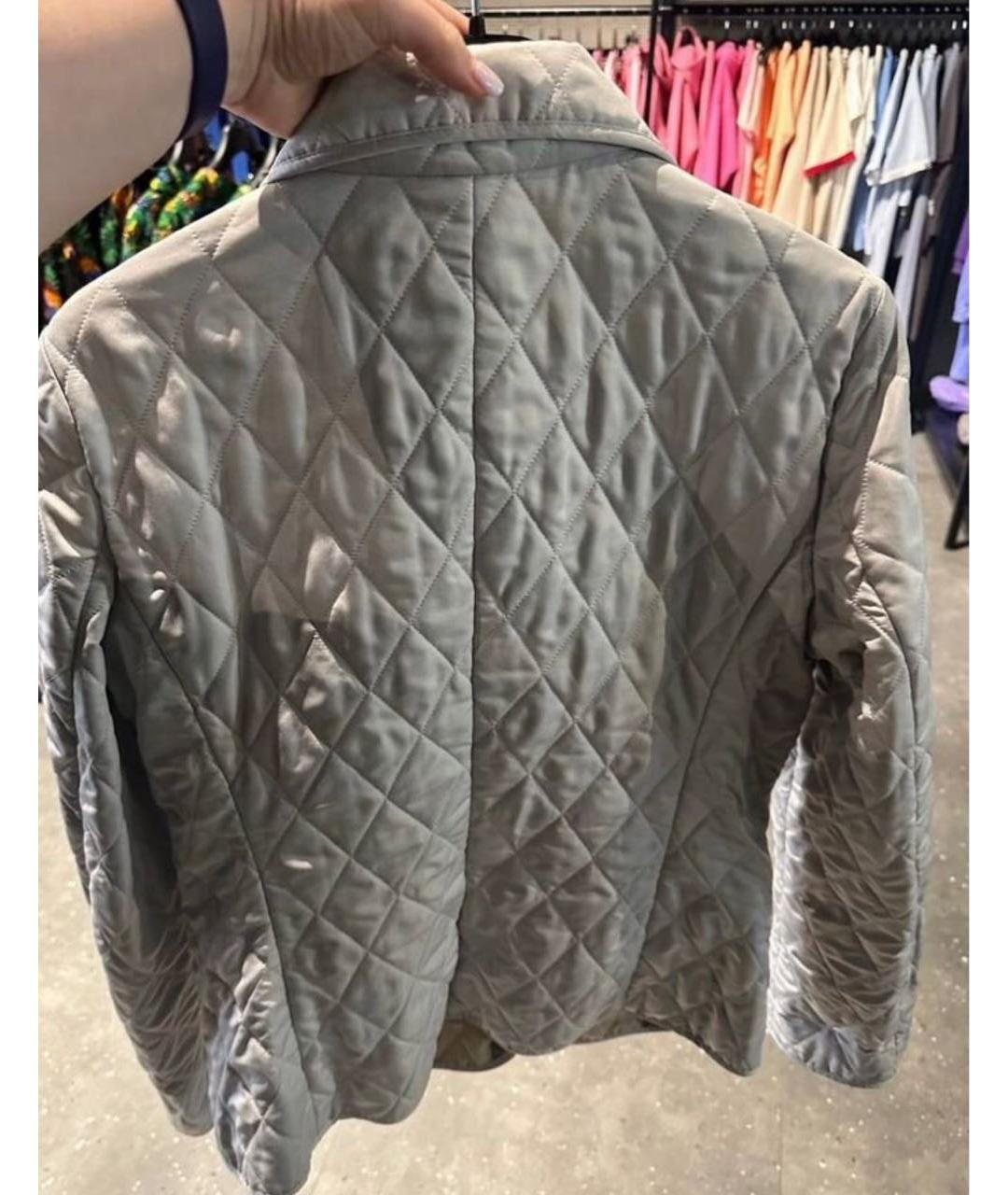 BURBERRY Бежевая хлопко-эластановая куртка, фото 2