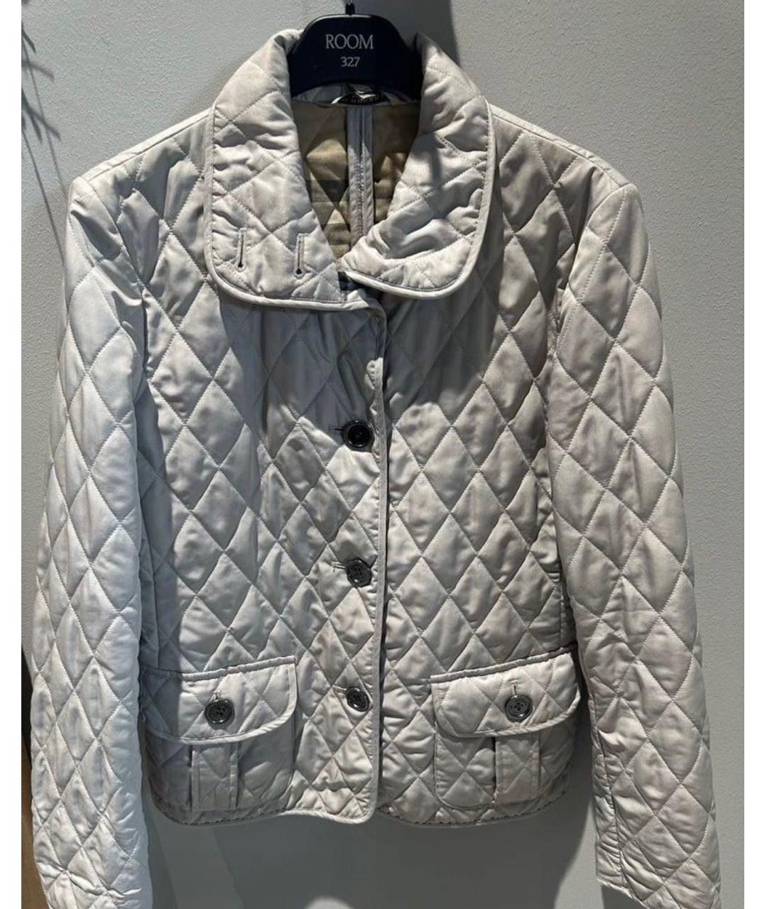 BURBERRY Бежевая хлопко-эластановая куртка, фото 9