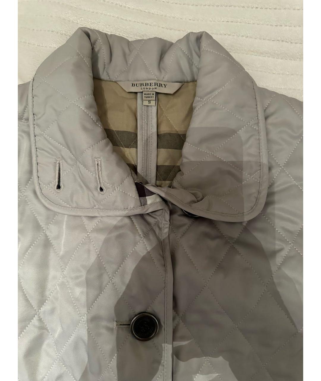 BURBERRY Бежевая хлопко-эластановая куртка, фото 3