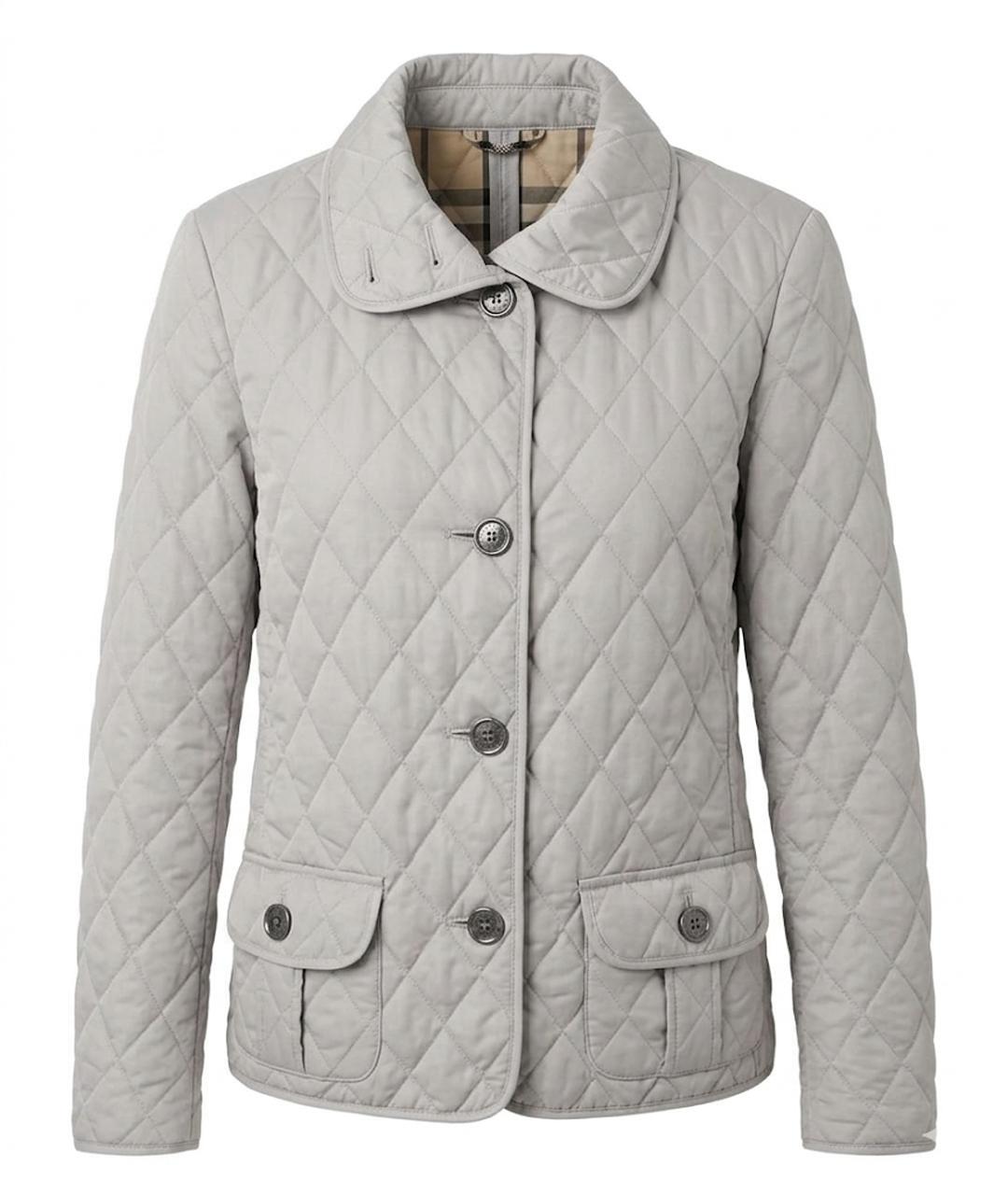 BURBERRY Бежевая хлопко-эластановая куртка, фото 1