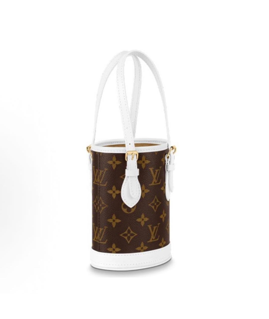 LOUIS VUITTON Коричневая кожаная сумка с короткими ручками, фото 2