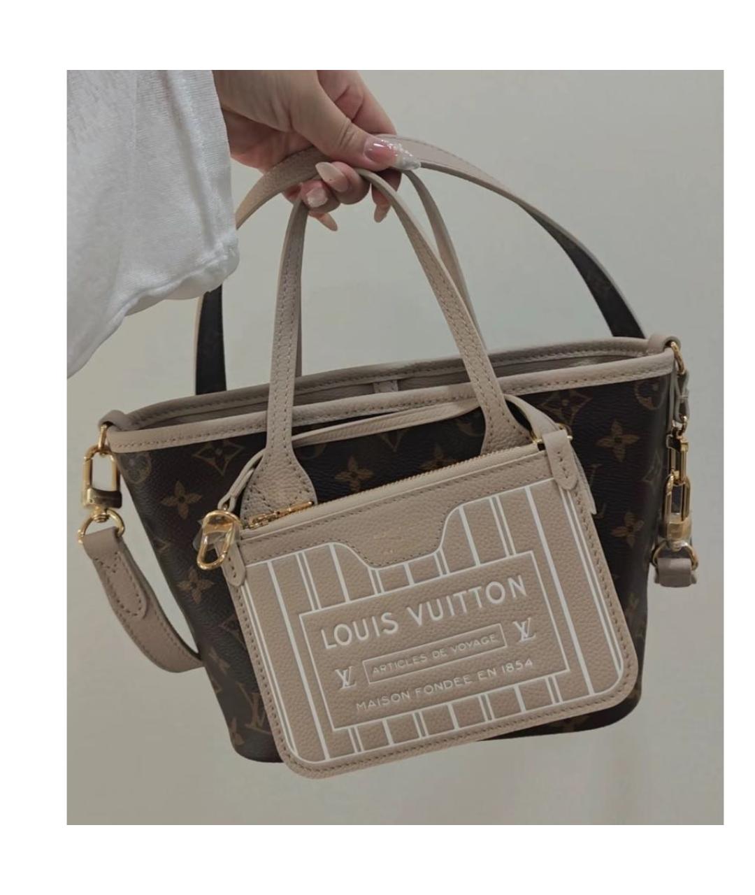 LOUIS VUITTON Коричневая сумка тоут, фото 4