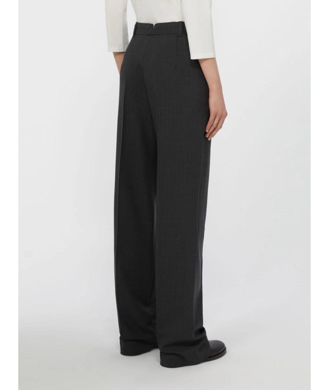 WEEKEND MAX MARA Серый шерстяной костюм с брюками, фото 8