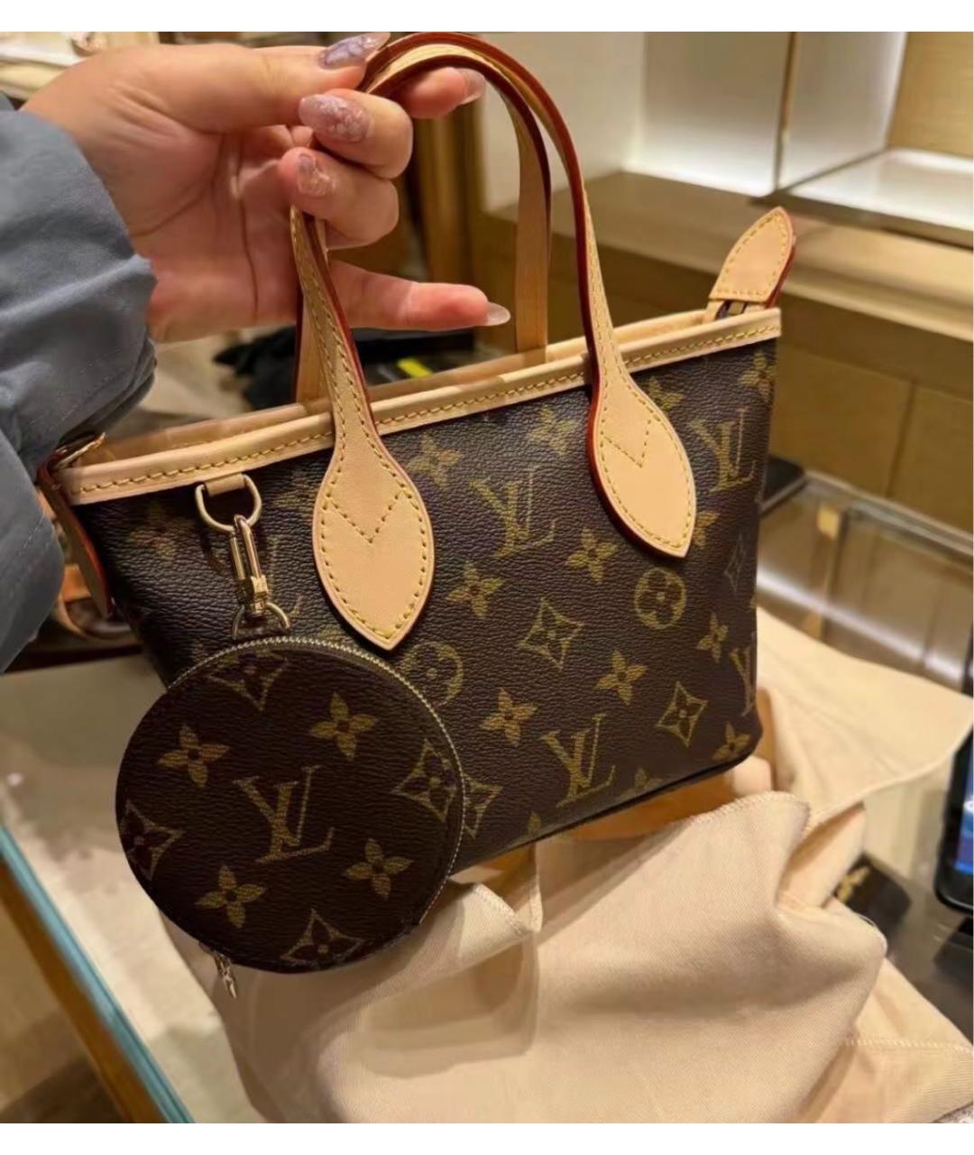 LOUIS VUITTON Коричневая сумка тоут, фото 3