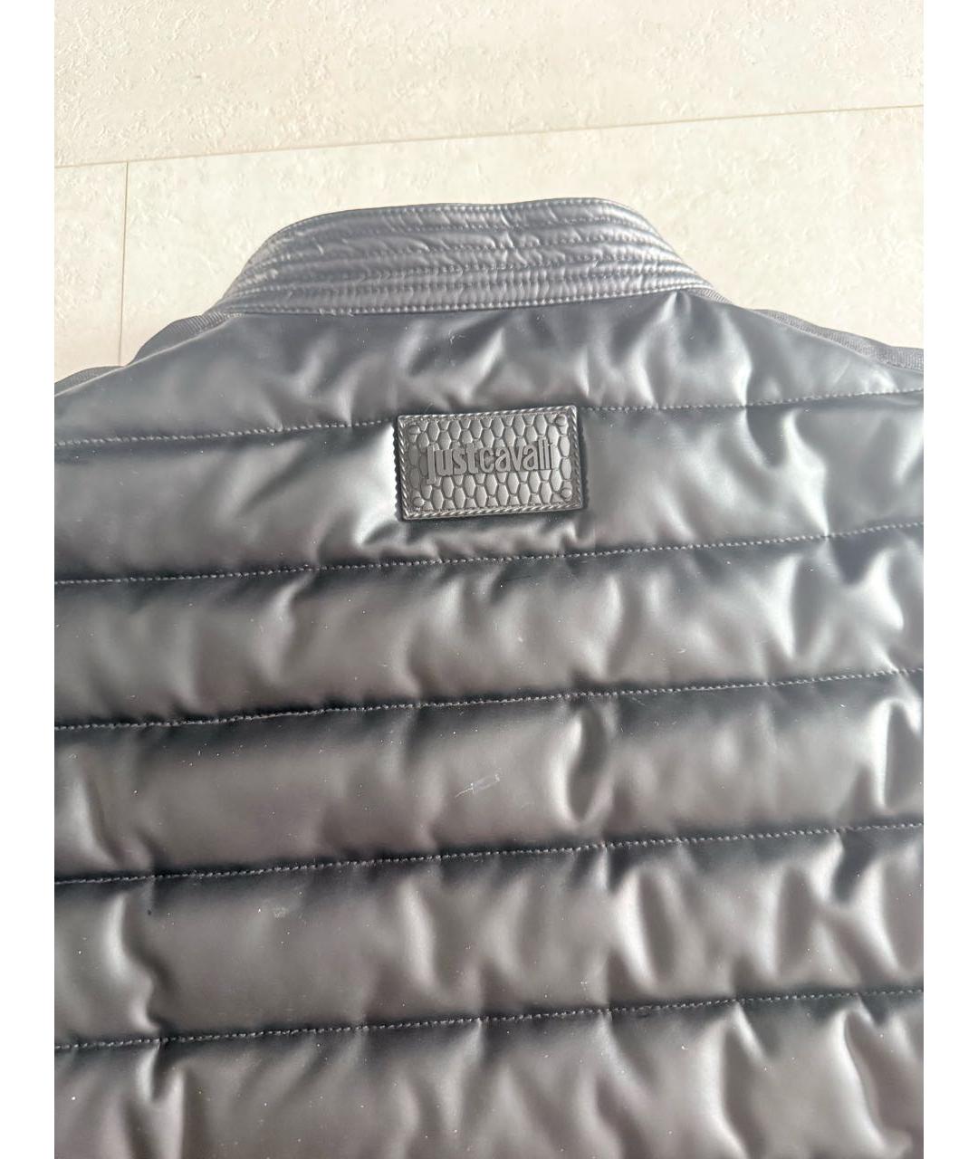 JUST CAVALLI Черная синтетическая куртка, фото 3