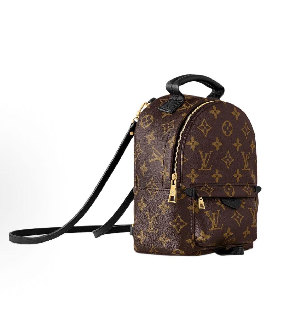 LOUIS VUITTON Коричневый кожаный рюкзак, фото 4