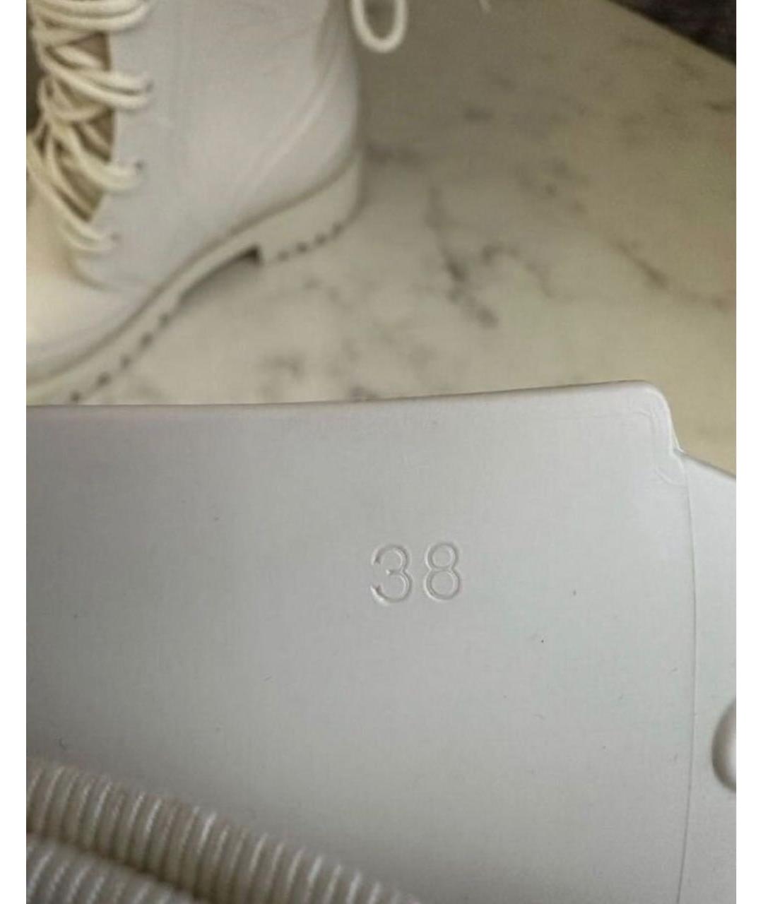 CHRISTIAN DIOR Белые резиновые сапоги, фото 4