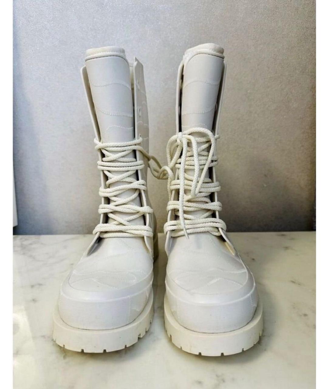 CHRISTIAN DIOR Белые резиновые сапоги, фото 2
