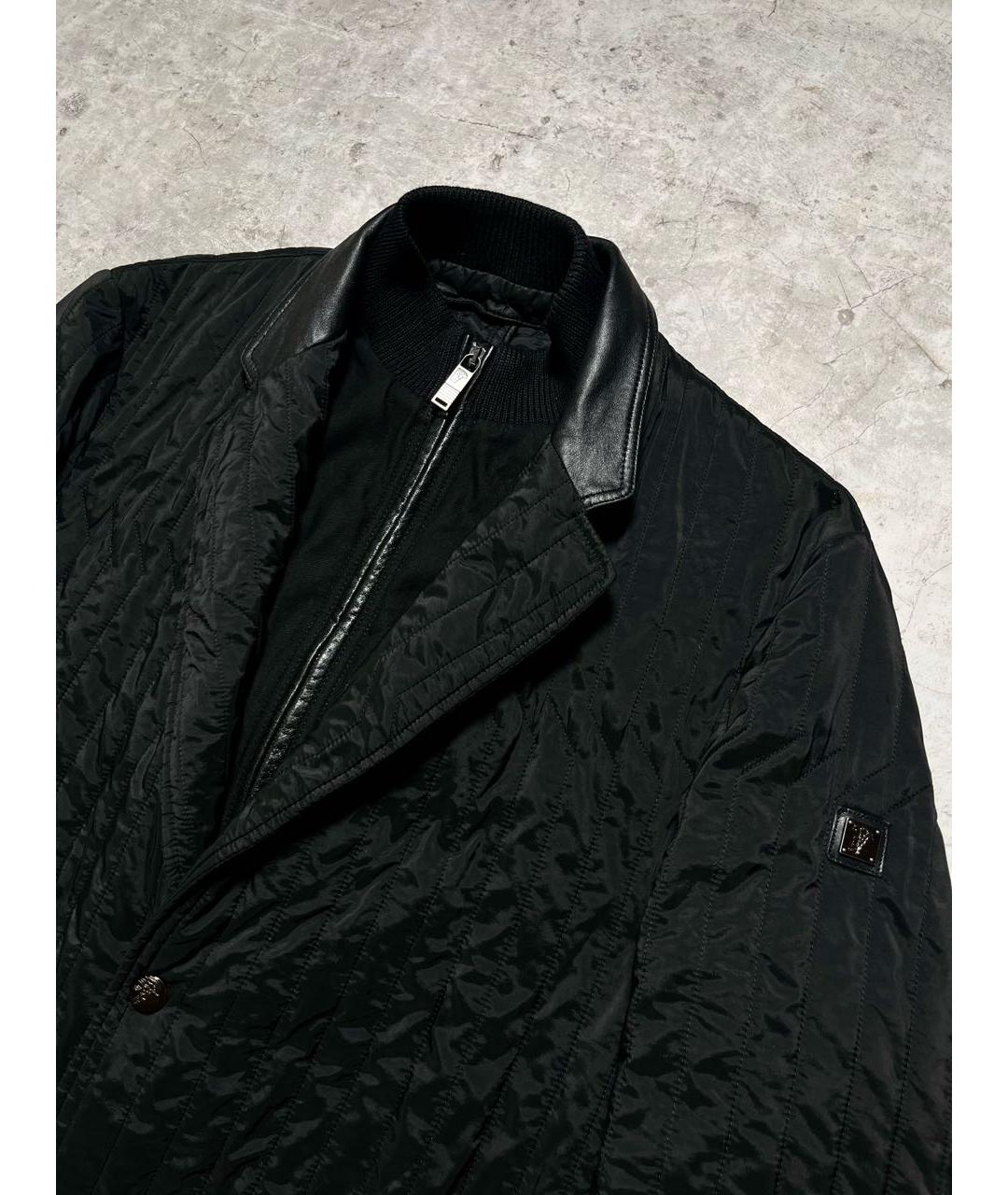 VERSACE COLLECTION Черная полиамидовая куртка, фото 2