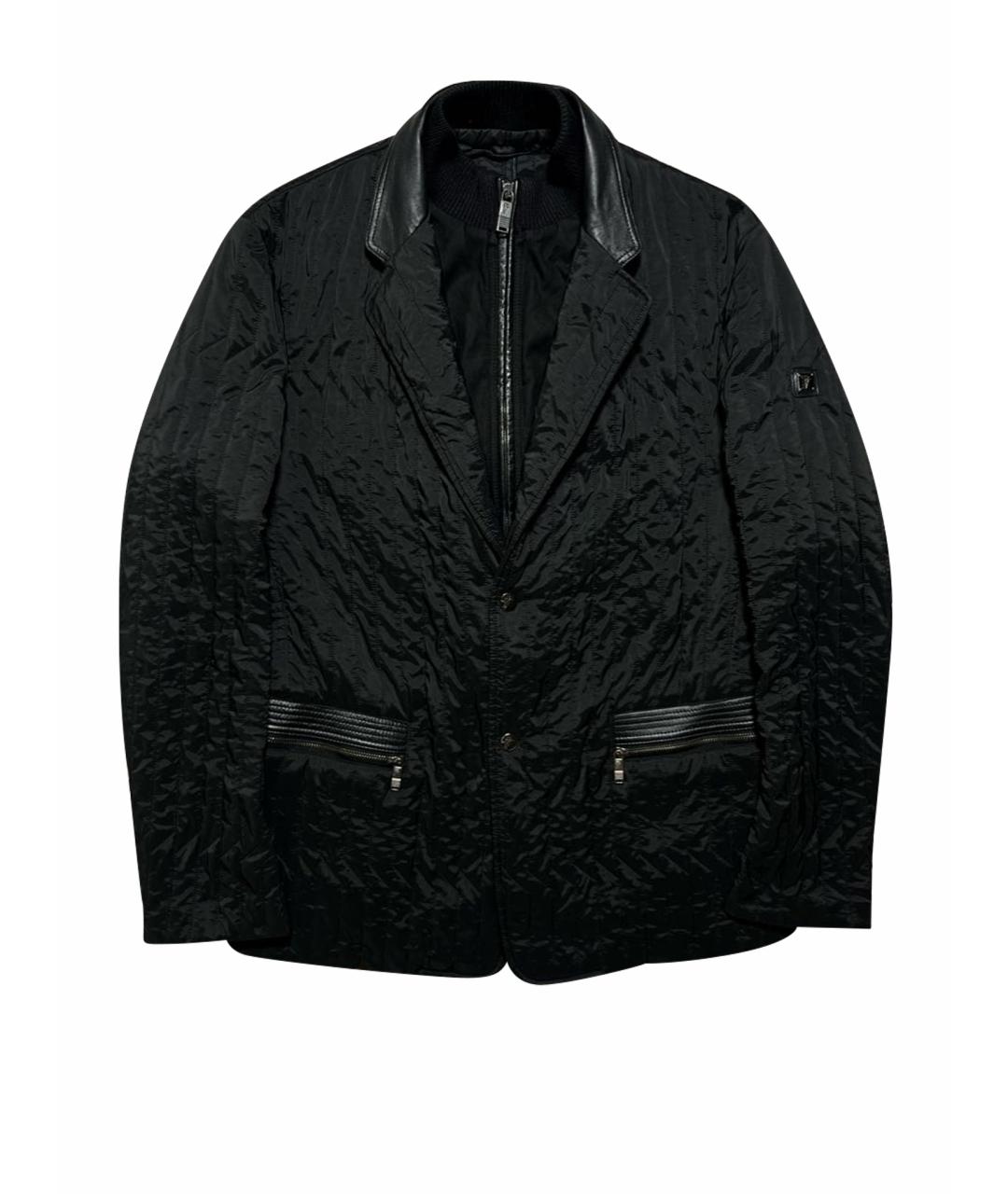 VERSACE COLLECTION Черная полиамидовая куртка, фото 1