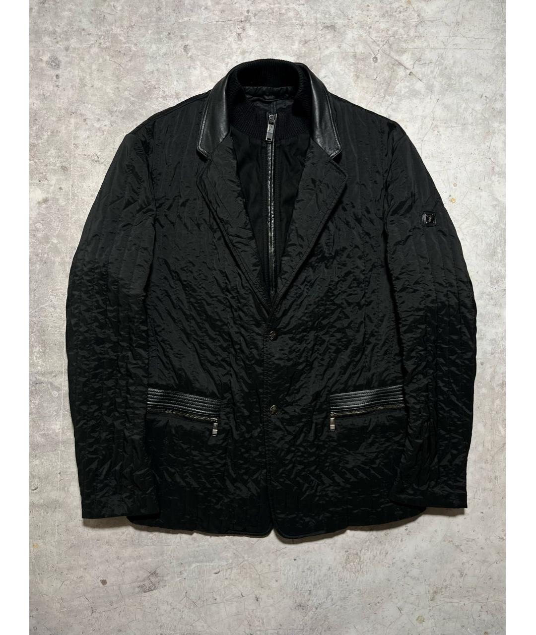 VERSACE COLLECTION Черная полиамидовая куртка, фото 9