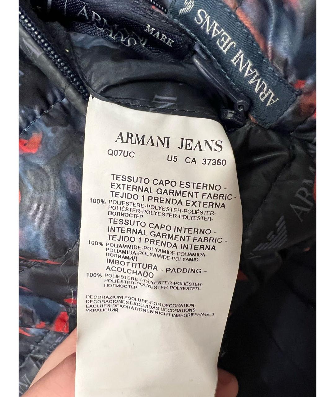ARMANI JEANS Мульти полиэстеровый жилет, фото 5