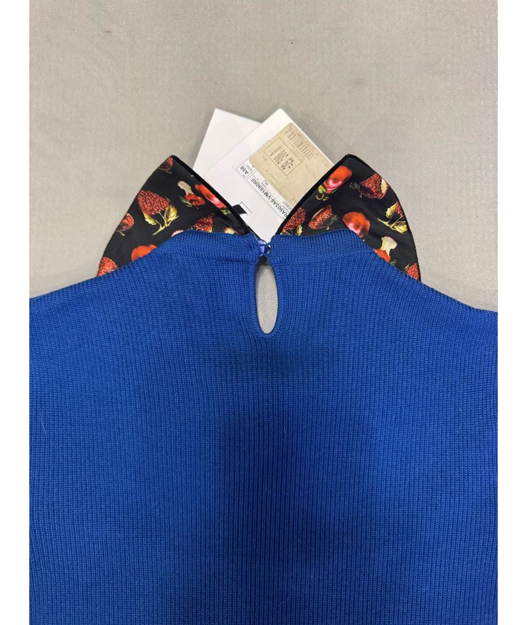 RED VALENTINO Синий шерстяной джемпер / свитер, фото 3
