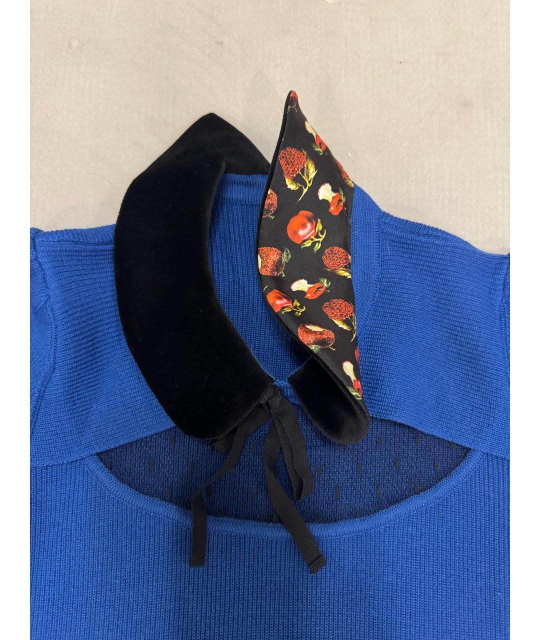 RED VALENTINO Синий шерстяной джемпер / свитер, фото 5