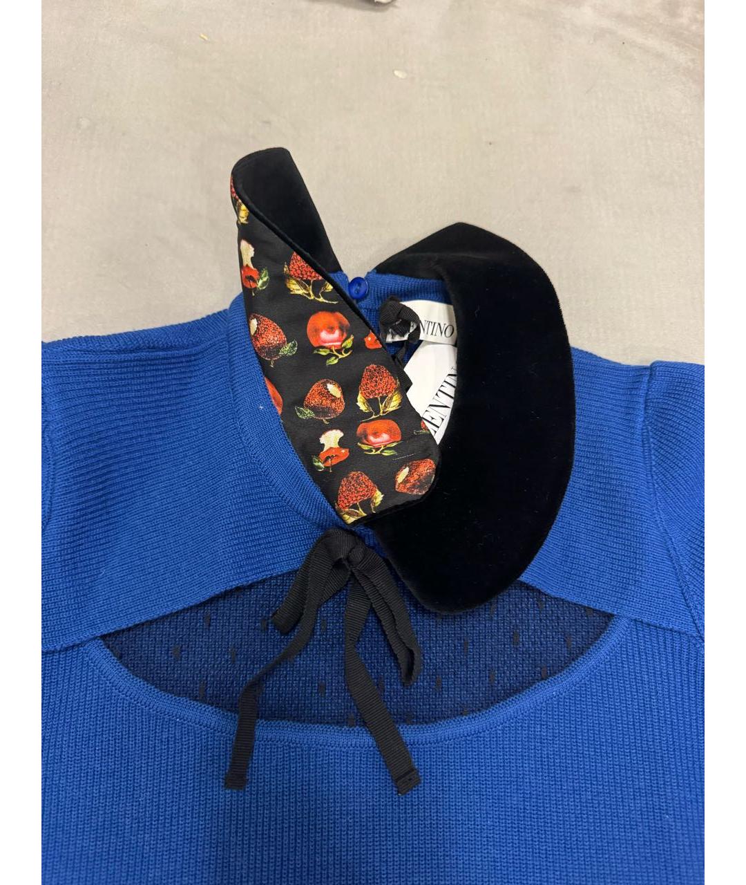 RED VALENTINO Синий шерстяной джемпер / свитер, фото 6