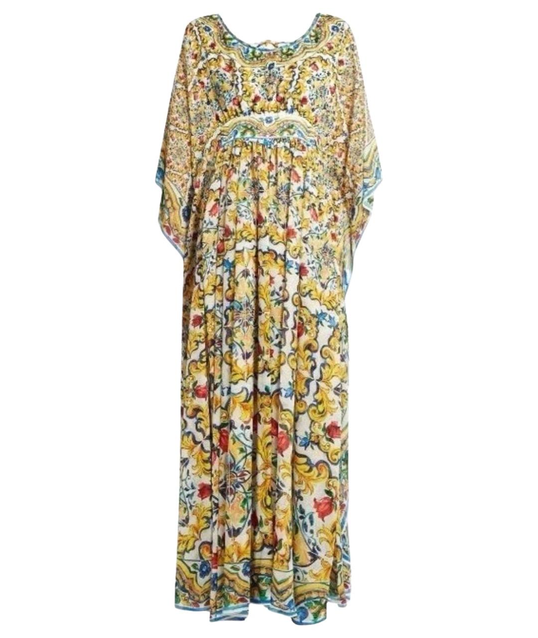 DOLCE&GABBANA Мульти шелковое вечернее платье, фото 1