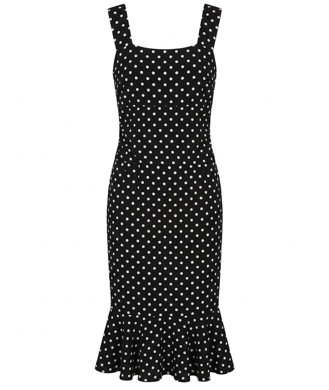 DOLCE&GABBANA Черный шелковый сарафан, фото 1