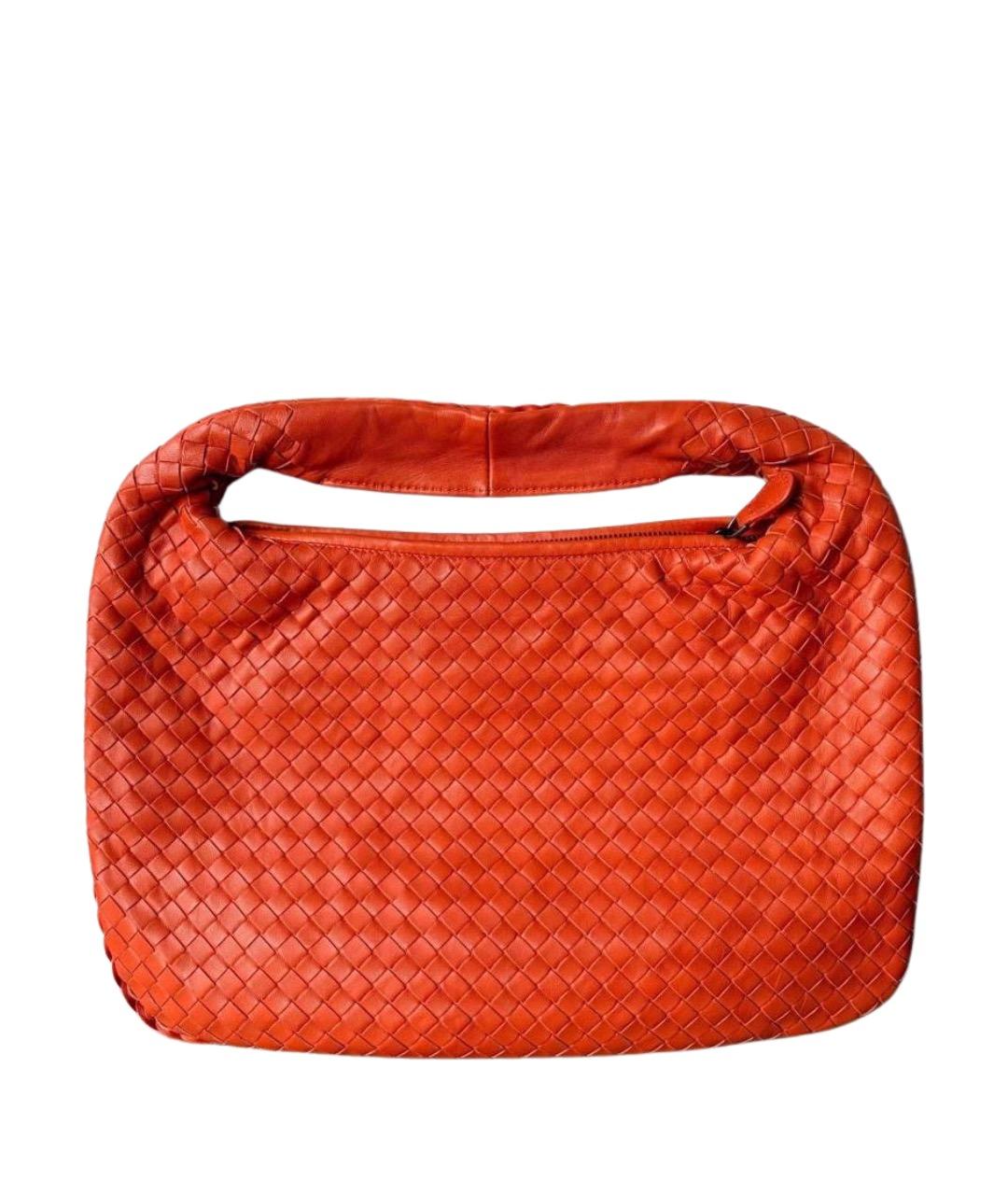 BOTTEGA VENETA Оранжевая кожаная сумка через плечо, фото 1