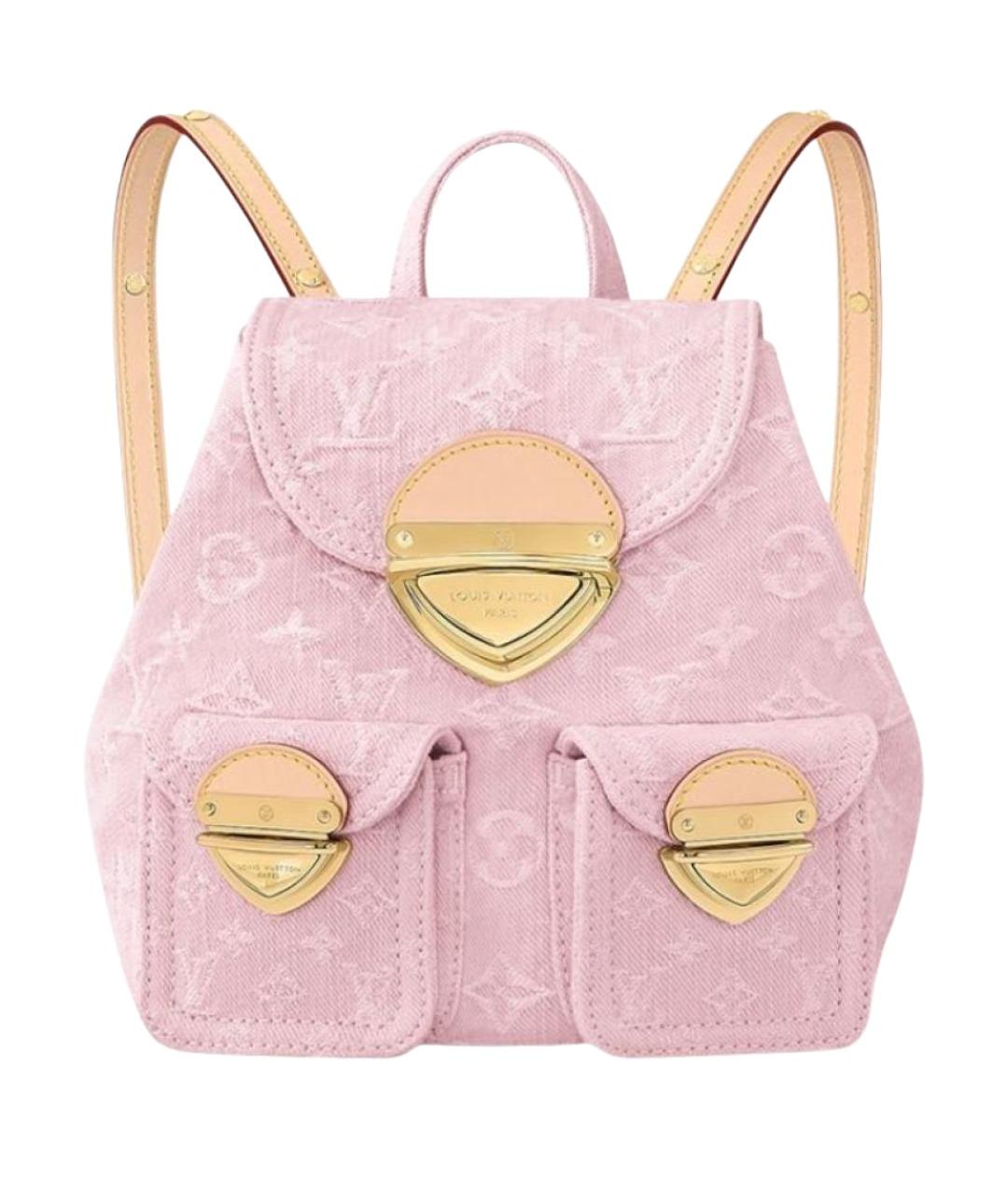 LOUIS VUITTON Розовый кожаный рюкзак, фото 1