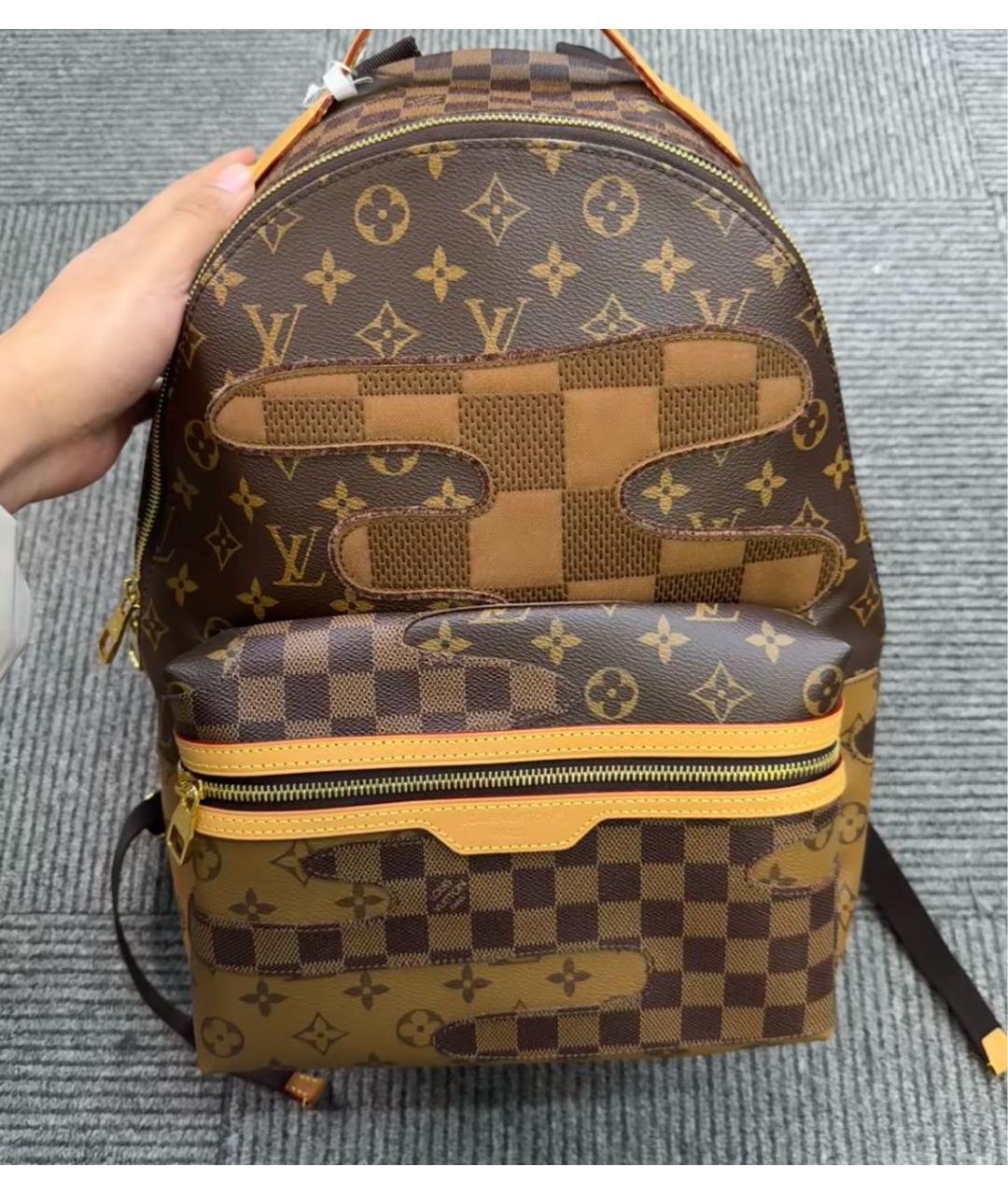 LOUIS VUITTON Коричневый рюкзак, фото 4