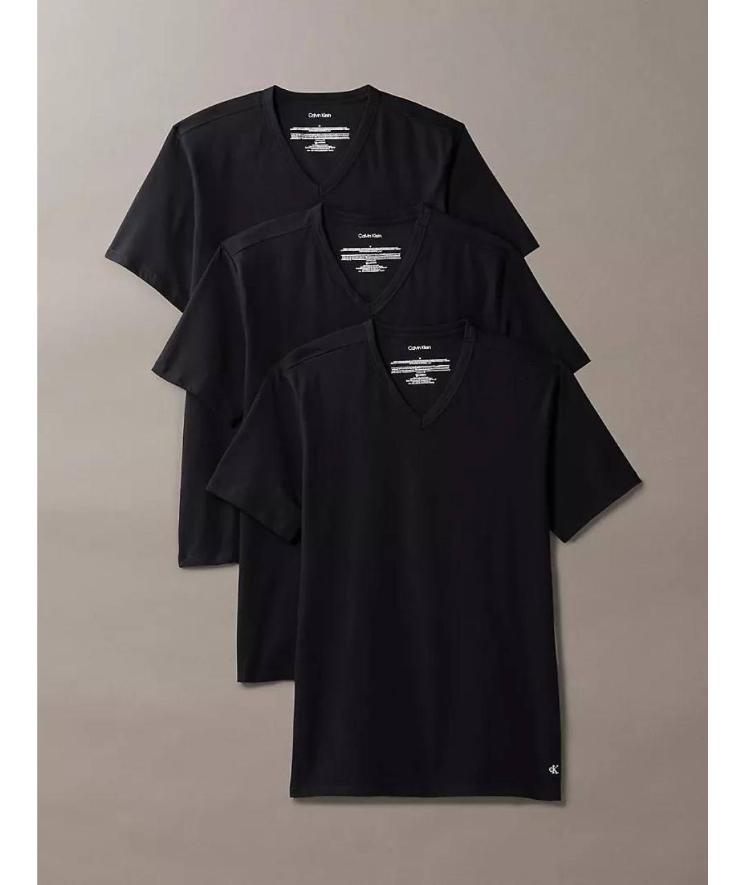 CALVIN KLEIN Черная хлопковая футболка, фото 6