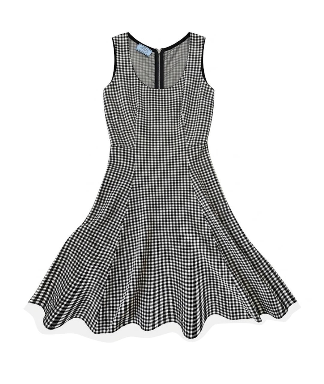 PRADA Серое хлопковое повседневное платье, фото 1