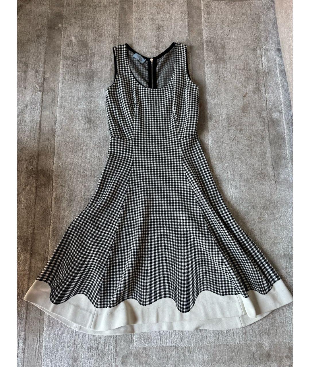 PRADA Серое хлопковое повседневное платье, фото 5