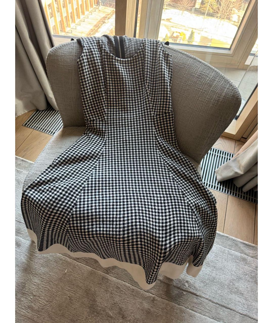 PRADA Серое хлопковое повседневное платье, фото 4