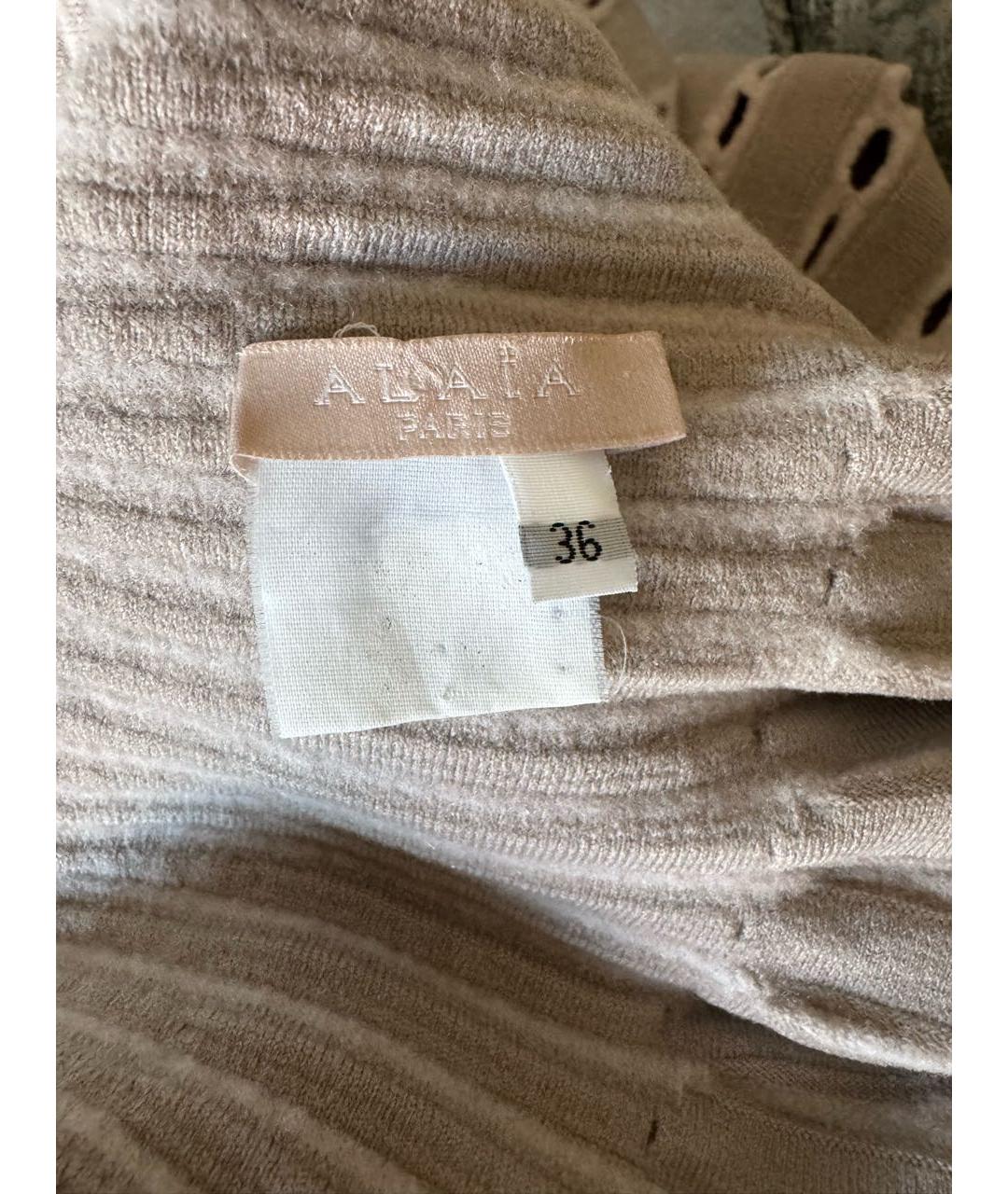 ALAIA Серое хлопковое повседневное платье, фото 3