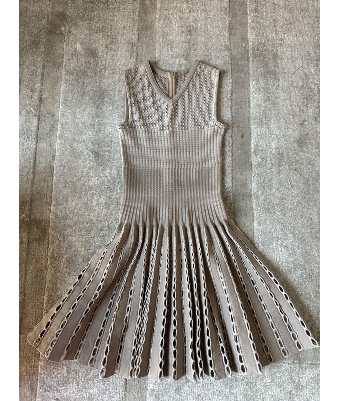 ALAIA Серое хлопковое повседневное платье, фото 4
