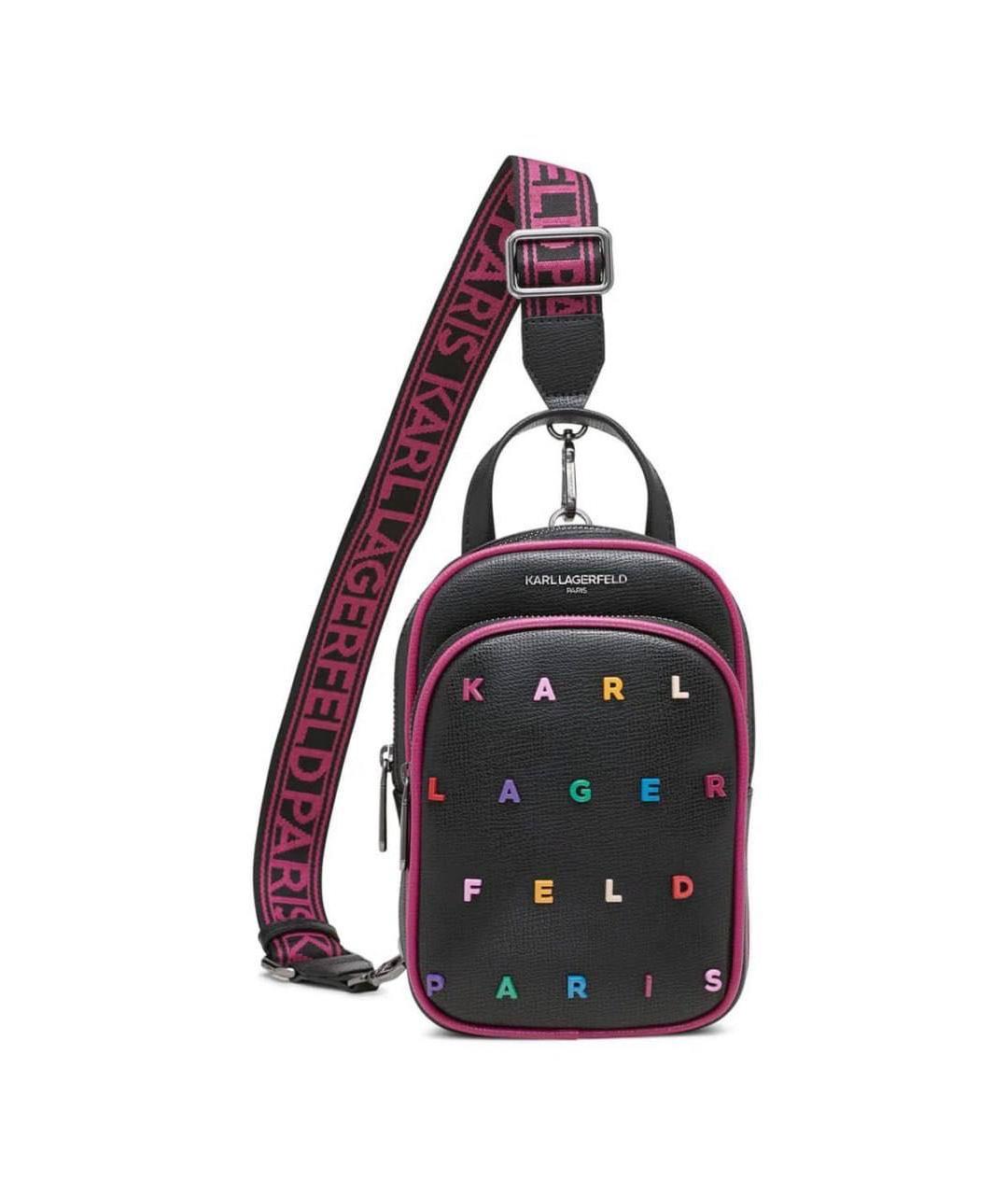 KARL LAGERFELD Черная сумка через плечо, фото 8