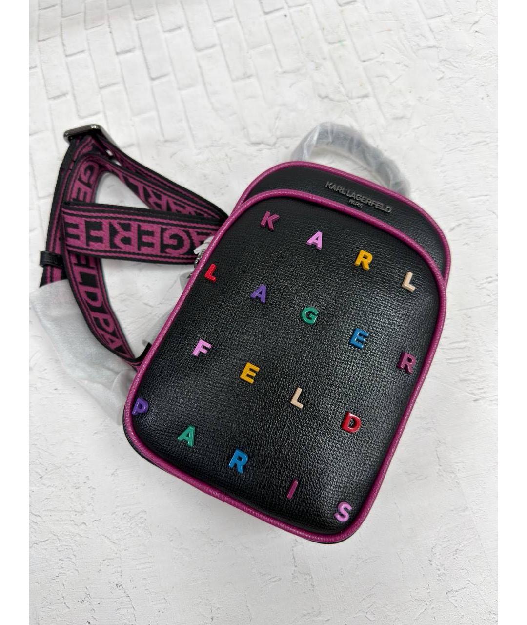 KARL LAGERFELD Черная сумка через плечо, фото 6