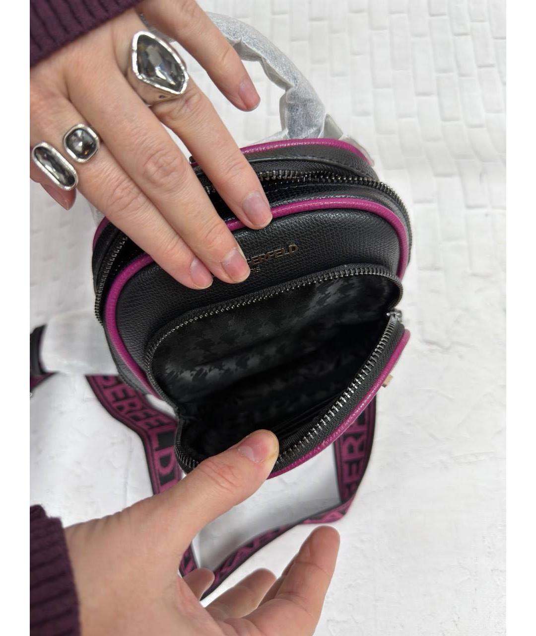 KARL LAGERFELD Черная сумка через плечо, фото 7